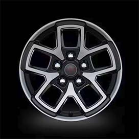 17-Inch Aluminum with Painted Black Pockets