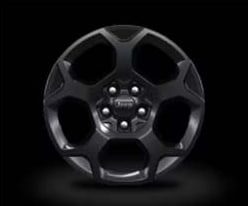 17-inch aluminum painted gloss black