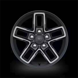 17-Inch Aluminum with Black Painted Pockets