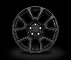 18-inch aluminum painted gloss black
