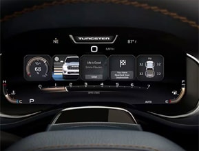 interactive driver information digital cluster display