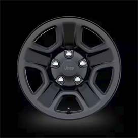 17-Inch Black Steel Styled