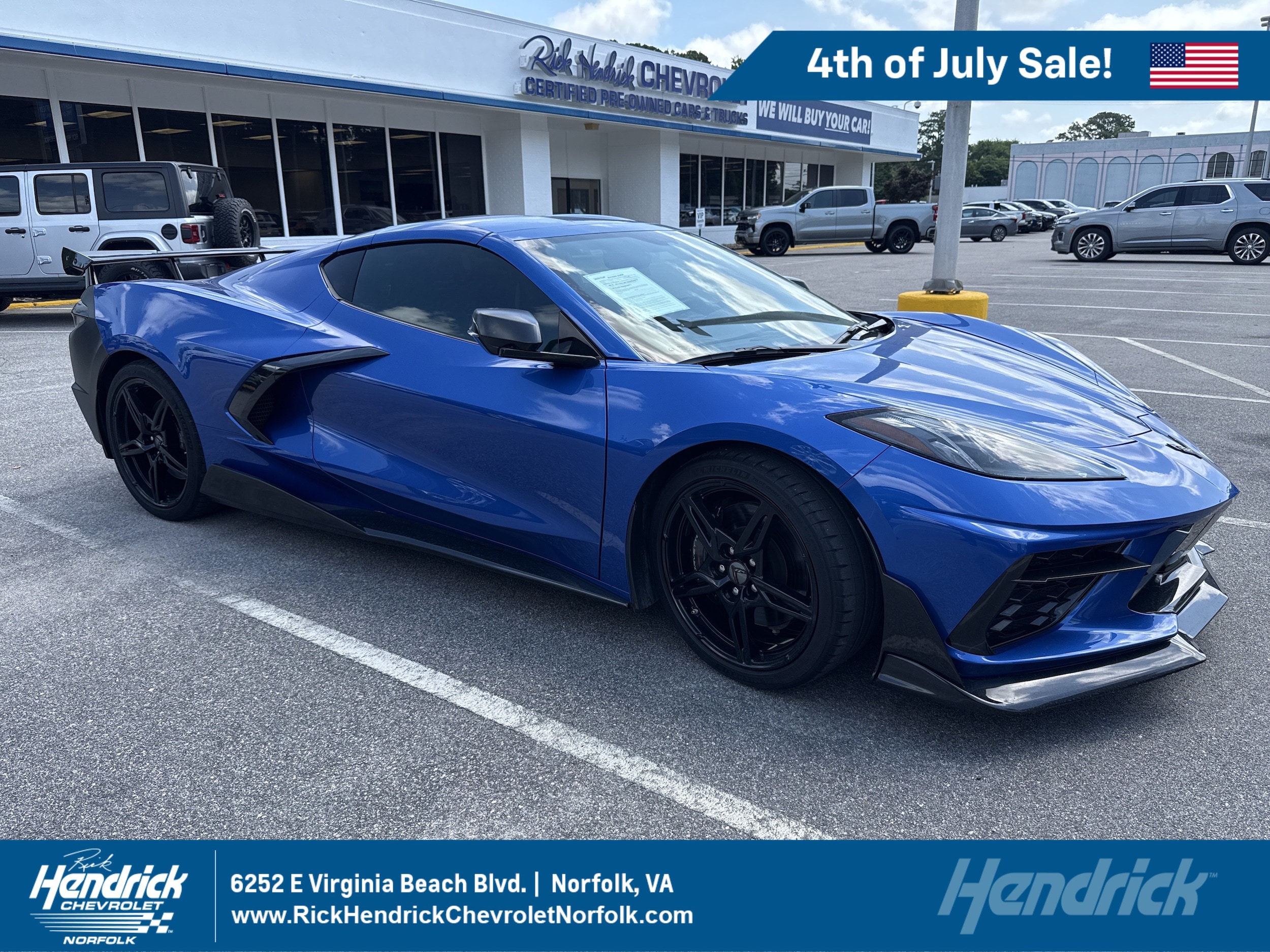 コロナ　ニューブルーバナー Used 2021 Chevrolet Corvette For Sale in Norfolk, VA VIN