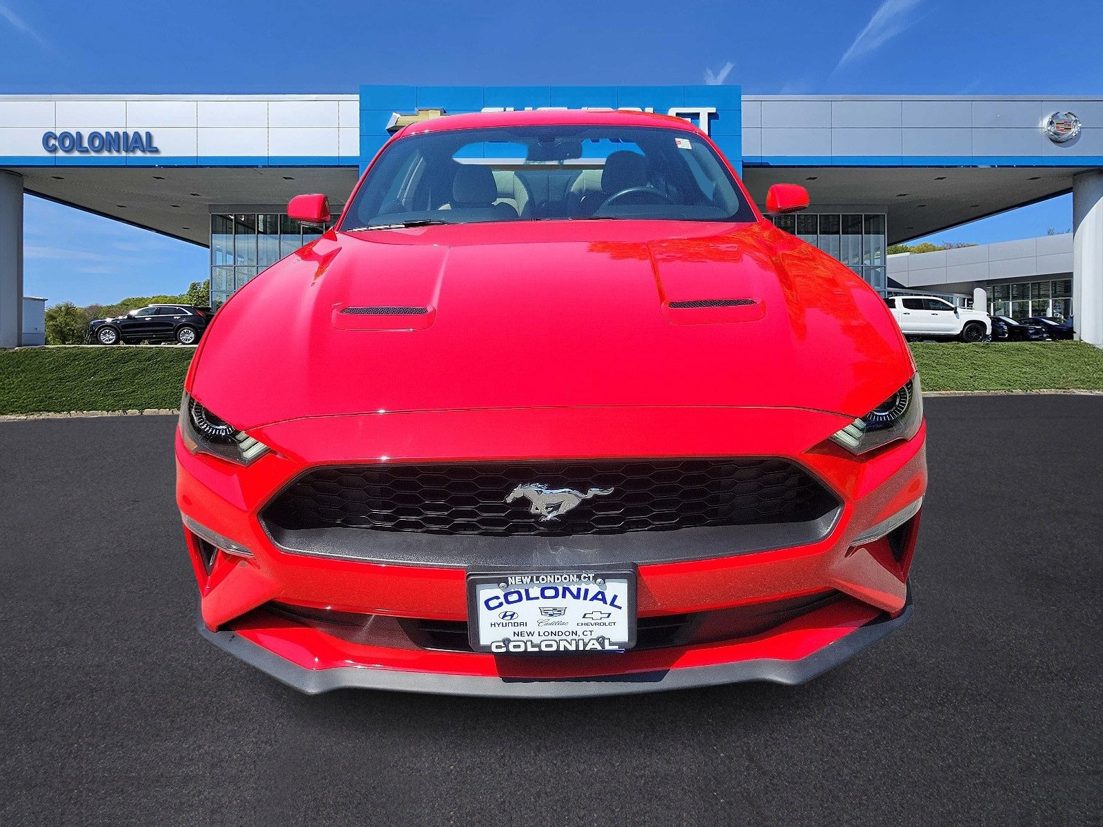 Used 2020 Ford Mustang EcoBoost with VIN 1FA6P8TH0L5127608 for sale in New London, CT