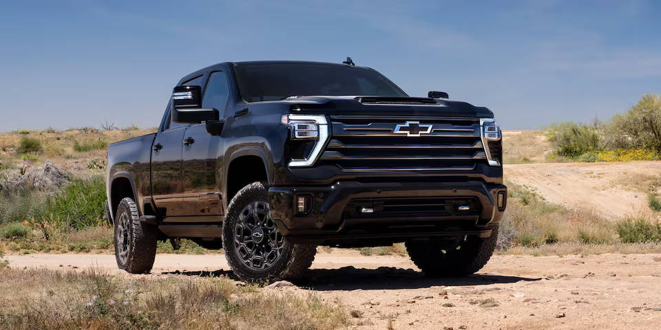 2024 Chevy Silverado 3500 HD parked in the desert