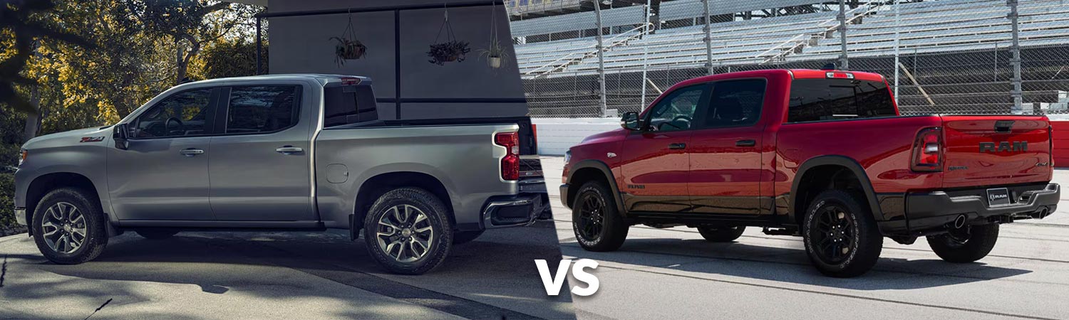 2026 chevy silverado 1500 vs ram 1500 back