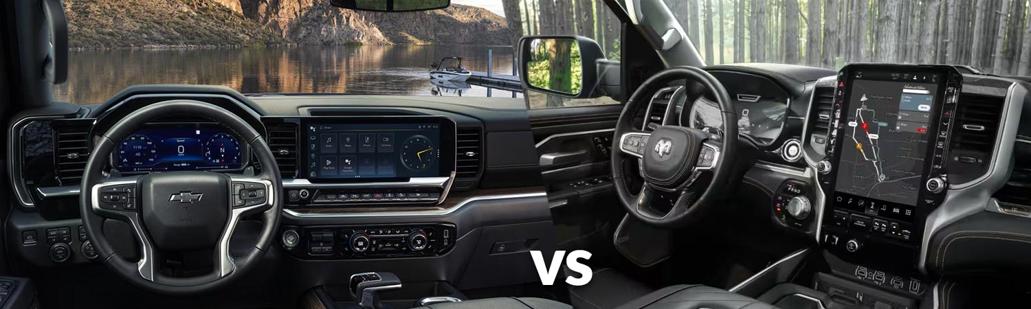 2026 chevy silverado 1500 vs ram 1500 interior