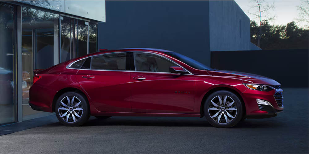 2024 Chevy Malibu parked in a driveway