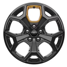 18 High Gloss Ebony Black-Painted Aluminum with Electric Spice Accents
