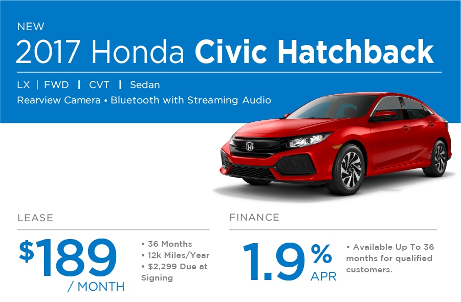 Honda Civic Hatchback Special Offer