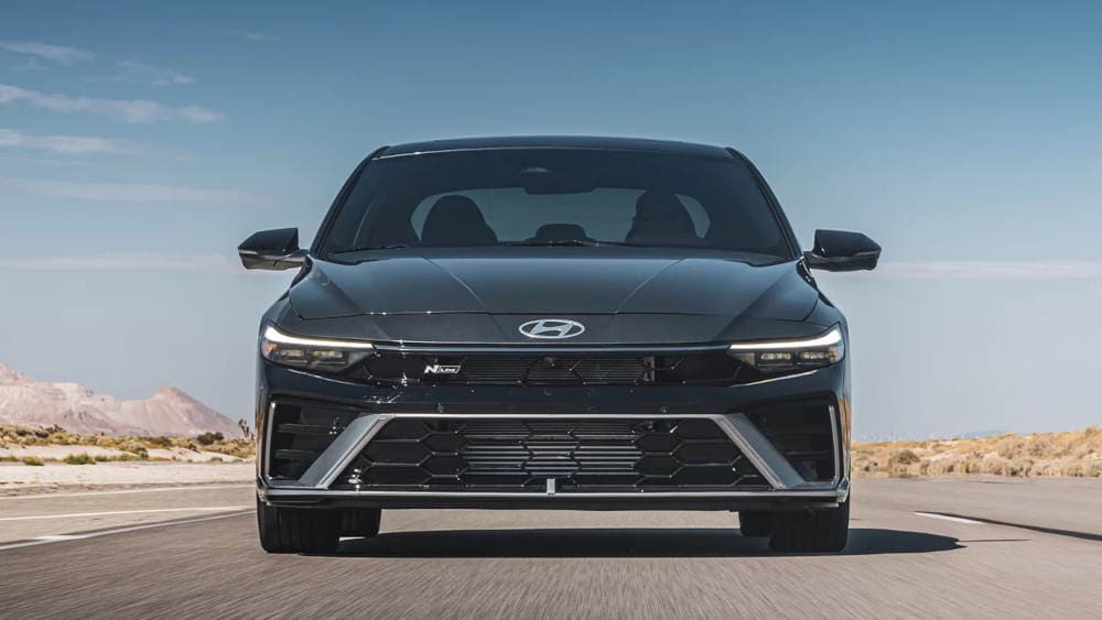 2024 Hyundai Elantra driving front view
