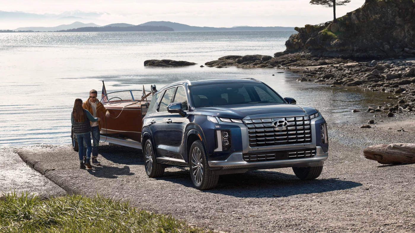 2025 Hyundai Palisade on a boat launch