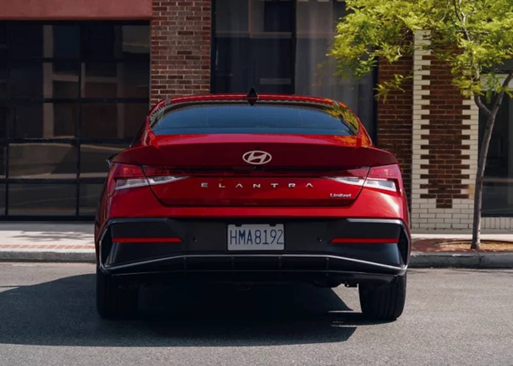 2024 Hyundai Elantra parked rear view