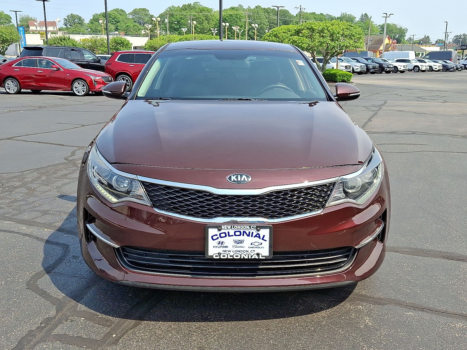 Certified 2016 Kia Optima EX with VIN 5XXGU4L35GG071963 for sale in New London, CT