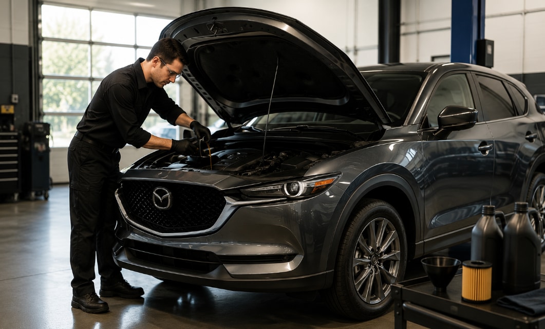 Mazda Oil and Filter Change.