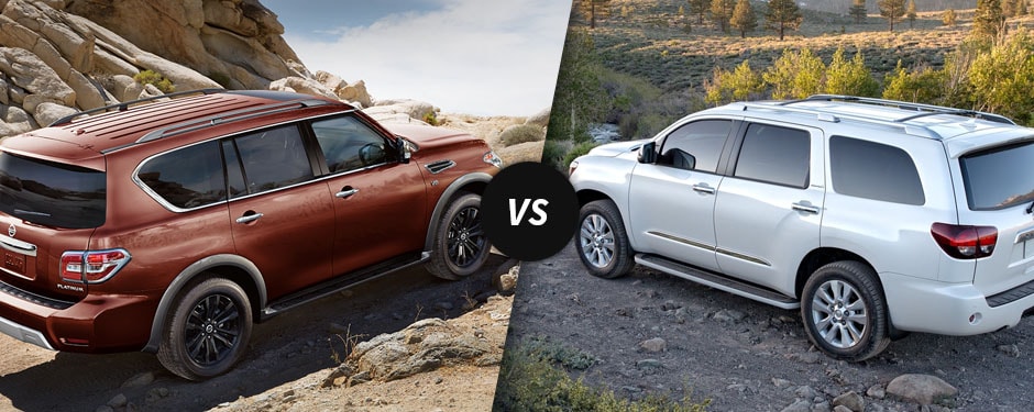 Comparison: 2018 Nissan Armada vs 2018 Toyota Sequoia