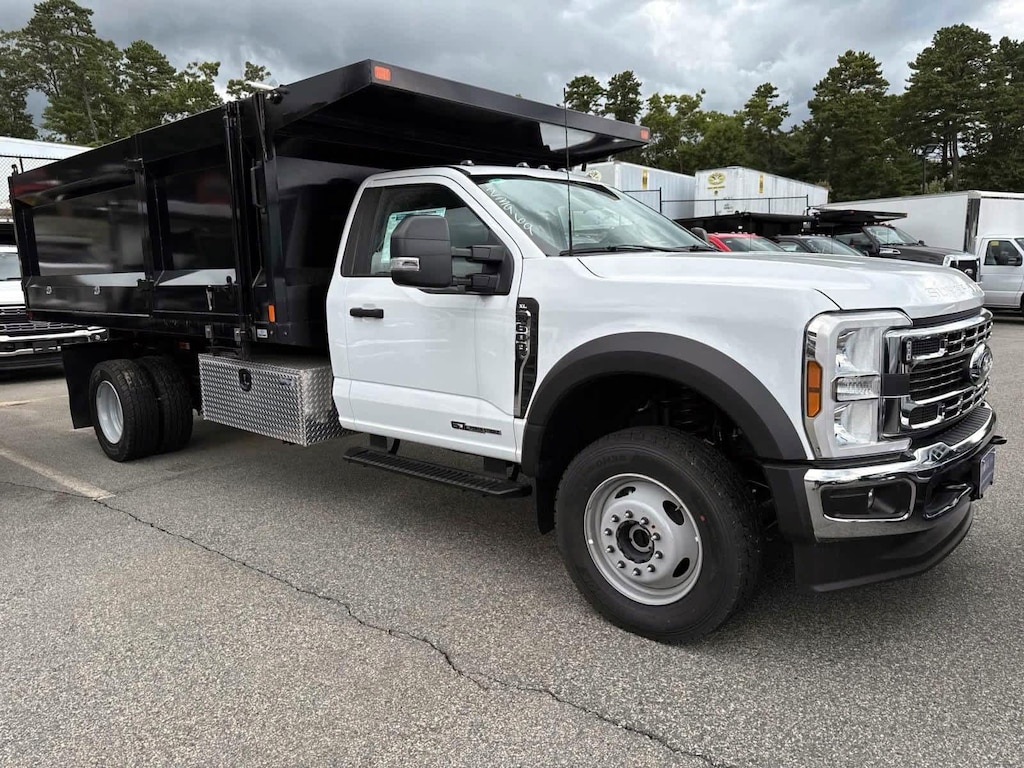 New 2024 Ford F-600 DUMP BODY XLT 4WD Reg Cab 169 WB 84 CA Truck Standard Cab