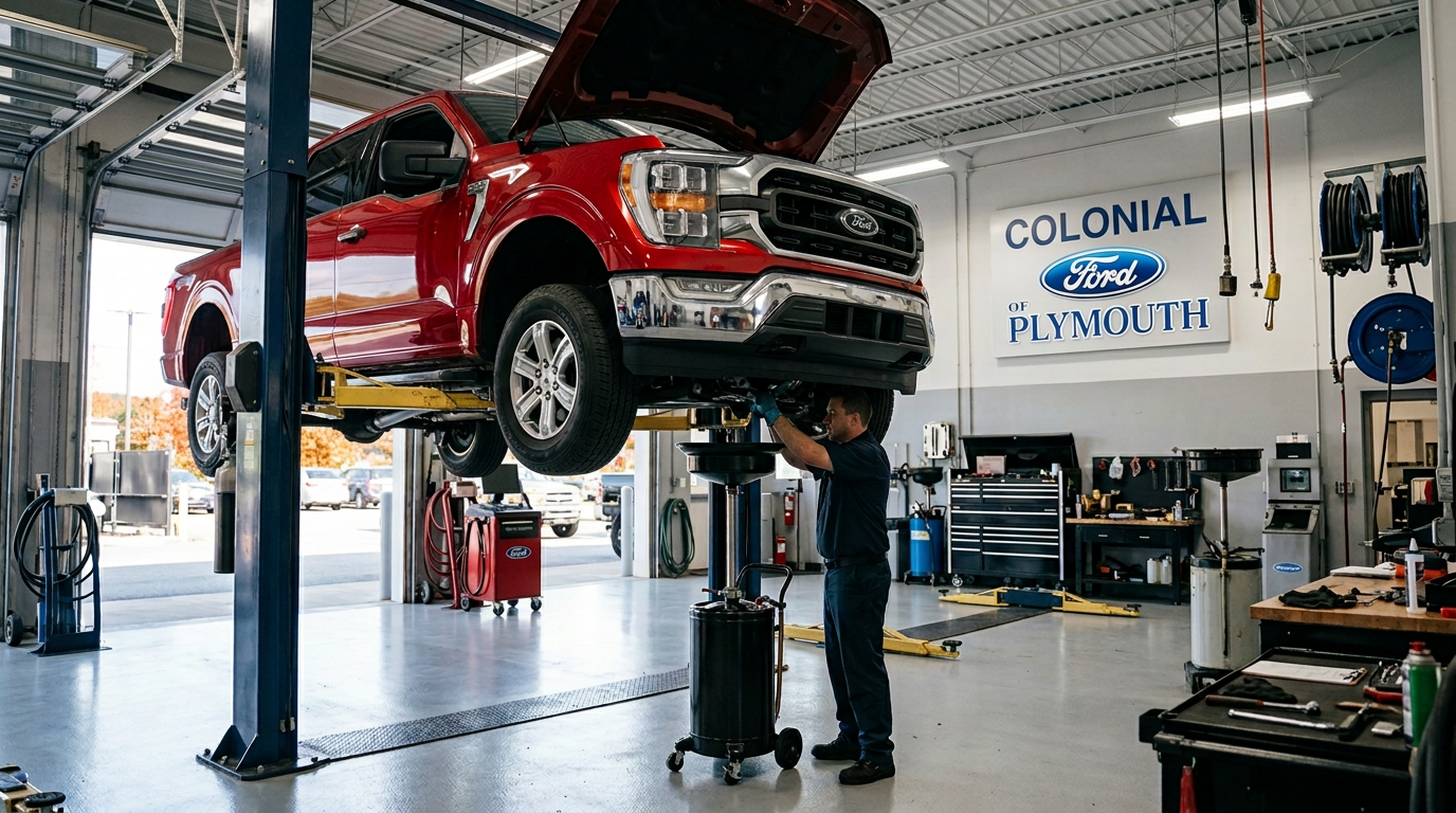 What are the oil service requirements for a Ford F-150?