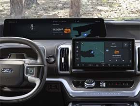 Dove Gray Inserts with Orchid Yellow Accents & Stitching