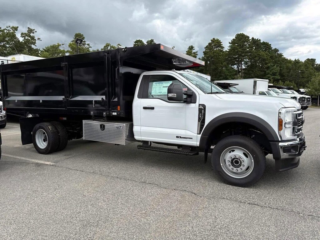 New 2024 Ford F-600 DUMP BODY XLT 4WD Reg Cab 169 WB 84 CA Truck Standard Cab
