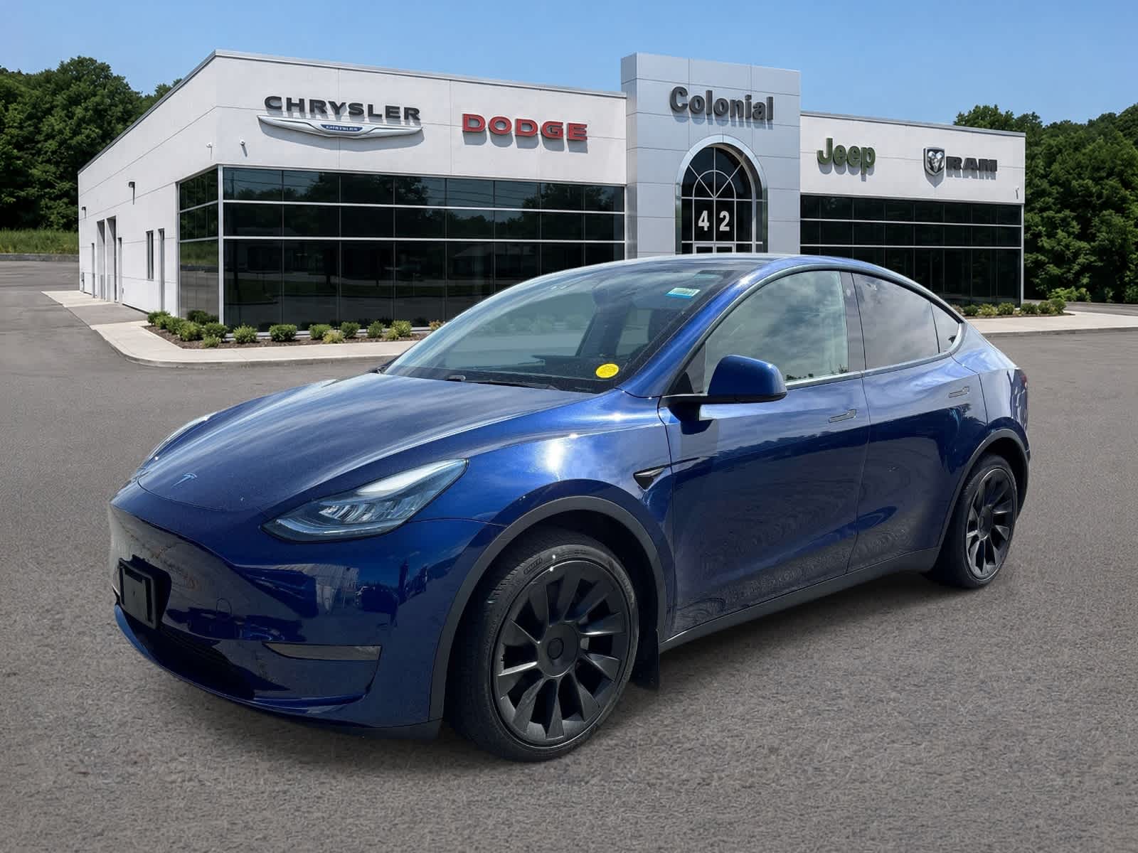 Used 2021 Tesla Model Y Long Range with VIN 5YJYGDEE2MF080726 for sale in Dartmouth, MA