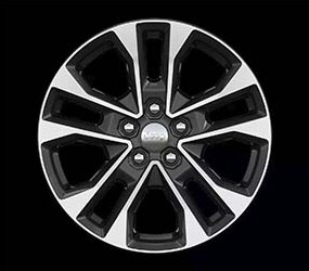 20-inch Machined Face with Black Noise Painted Pockets