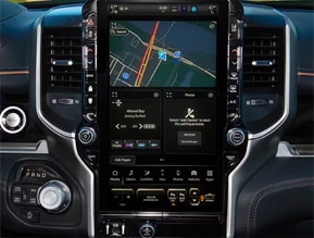 ram 1500 offers the largest available touchscreen in its class