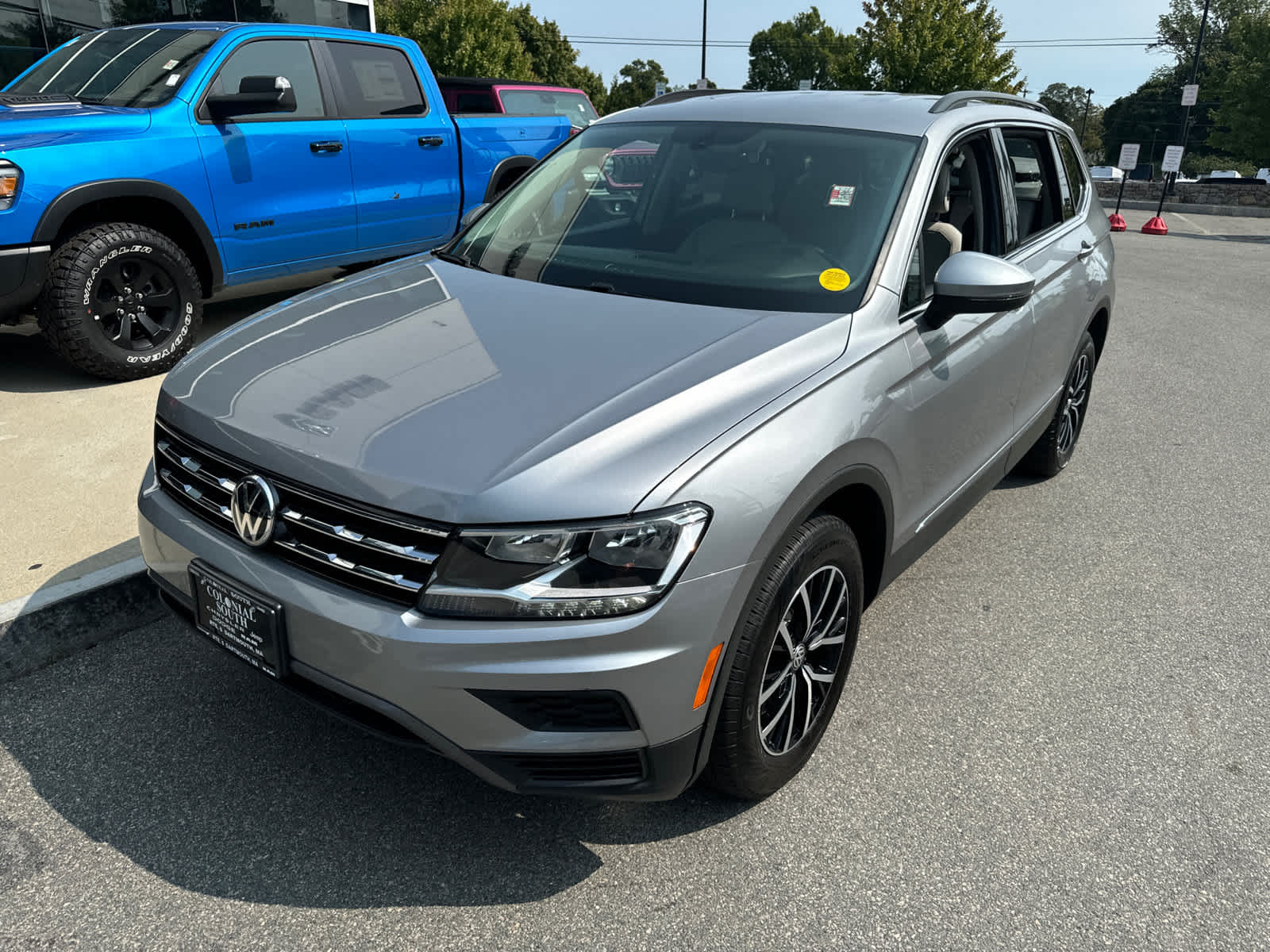 Used 2021 Volkswagen Tiguan SE with VIN 3VV2B7AXXMM139077 for sale in Dartmouth, MA