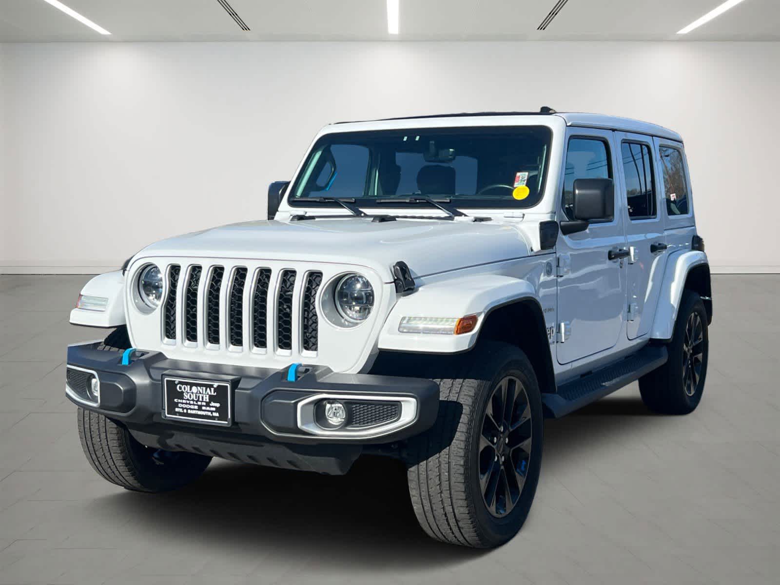Used 2023 Jeep Wrangler 4xe Sahara 4XE with VIN 1C4JJXP65PW554100 for sale in Dartmouth, MA