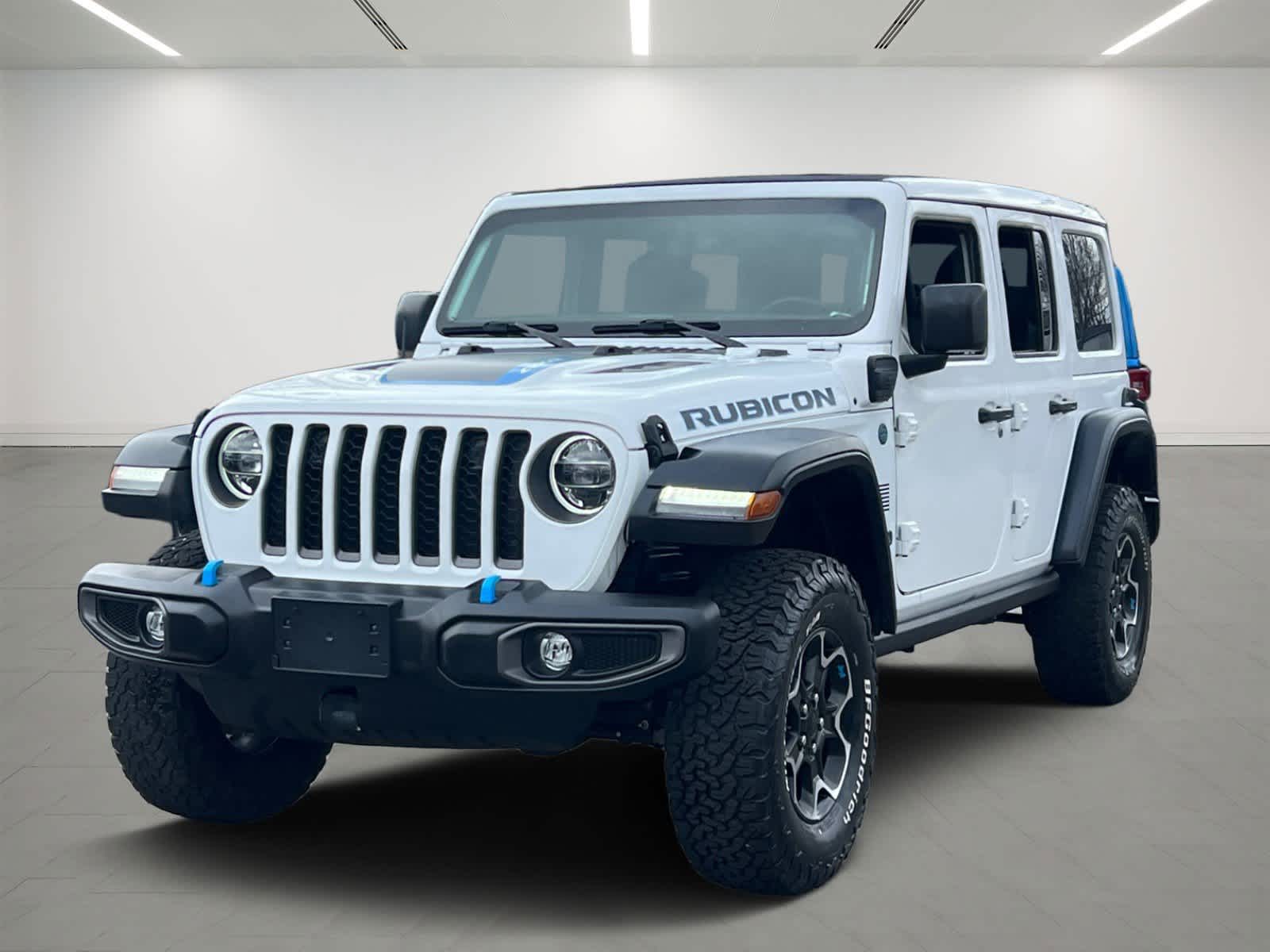 Used 2021 Jeep Wrangler Unlimited Rubicon 4XE with VIN 1C4JJXR65MW742639 for sale in Dartmouth, MA