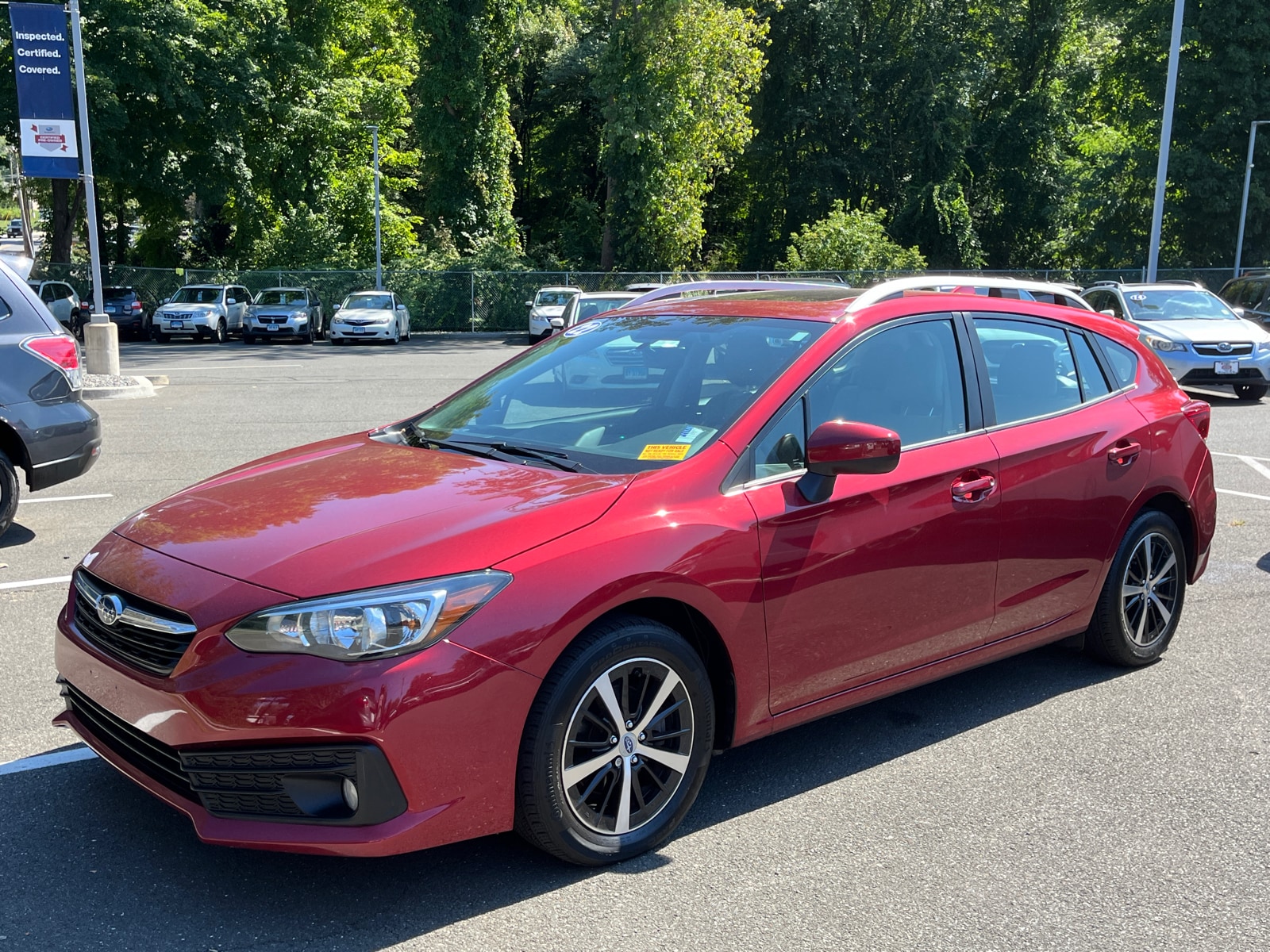 Certified 2022 Subaru Impreza Premium with VIN 4S3GTAD63N3701714 for sale in Danbury, CT