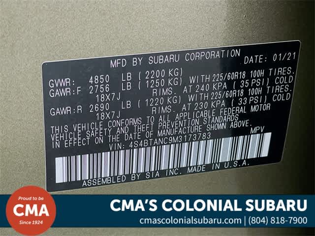 2021 Subaru Outback Limited - Photo 37