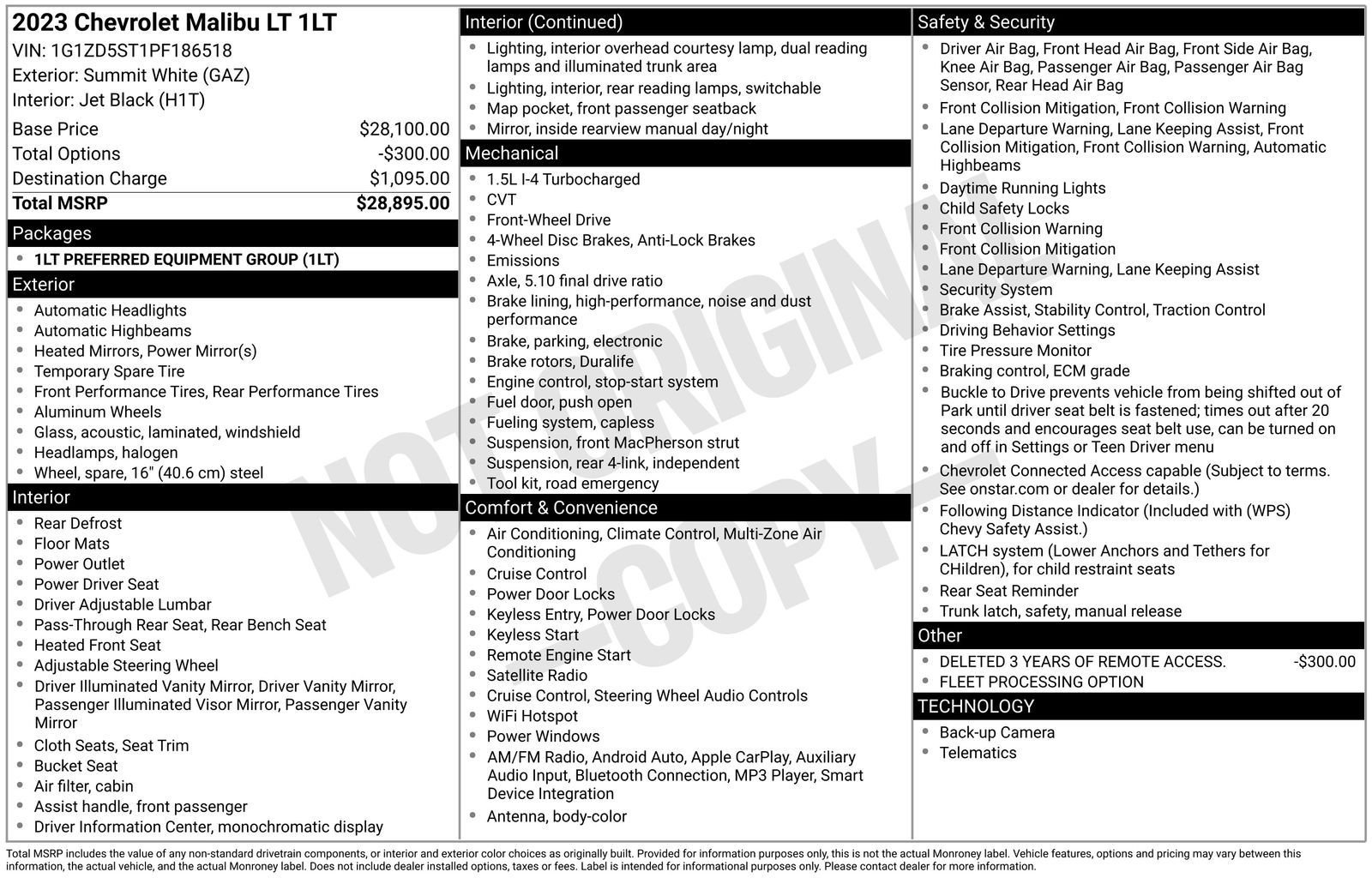 2023 Chevrolet Malibu 1LT - Photo 21