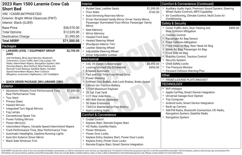 Used 2023 Ram 1500 Laramie Truck