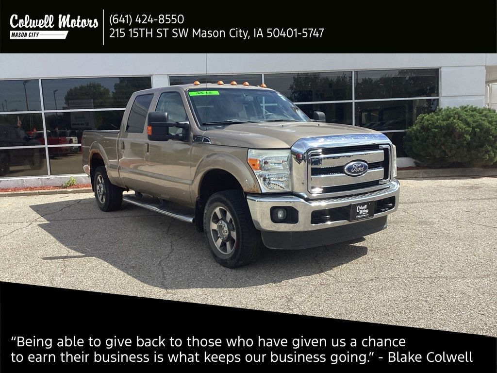 Used 2011 Ford F-250 Super Duty Lariat with VIN 1FT7W2B60BEB90138 for sale in Mason City, IA