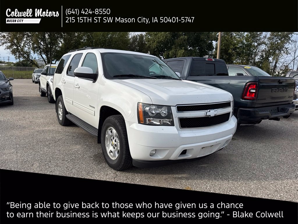 Used 2013 Chevrolet Tahoe LT with VIN 1GNSKBE01DR315065 for sale in Mason City, IA