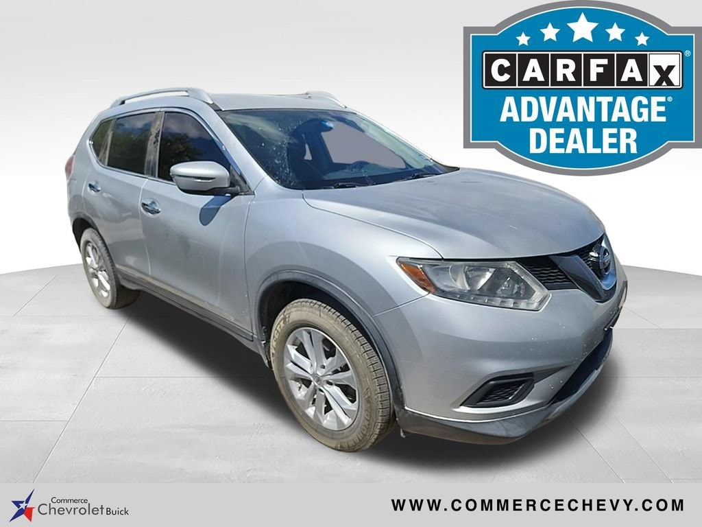 Used 2016 Nissan Rogue SV with VIN KNMAT2MV0GP649781 for sale in Commerce, TX