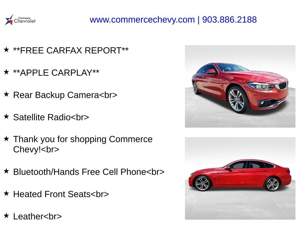 Used 2018 BMW 430i Gran Coupe 430i Sedan