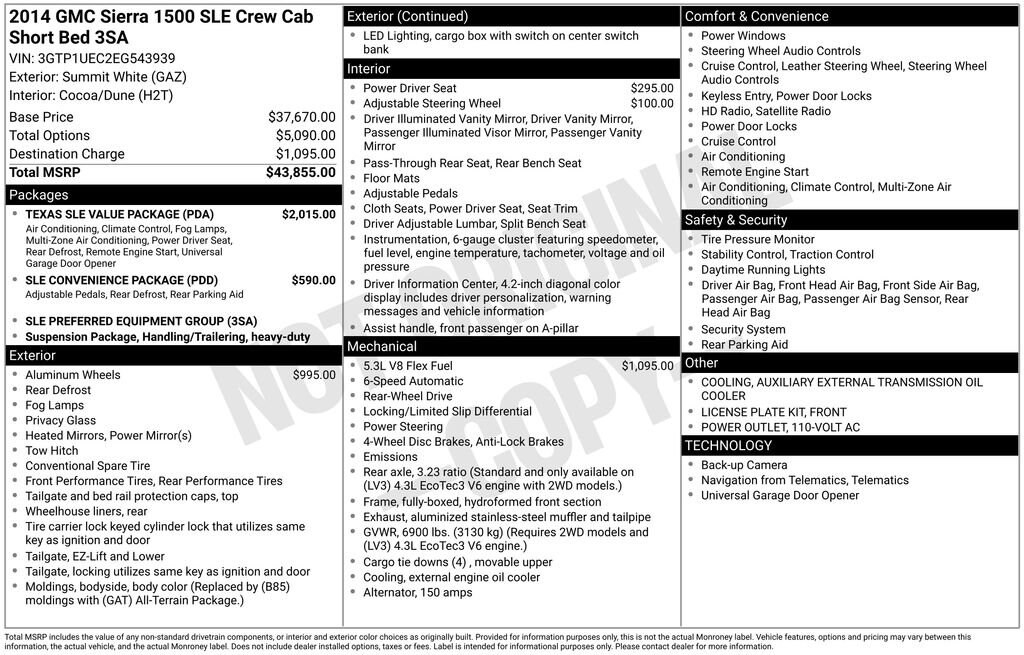 Used 2014 GMC Sierra 1500 SLE Truck