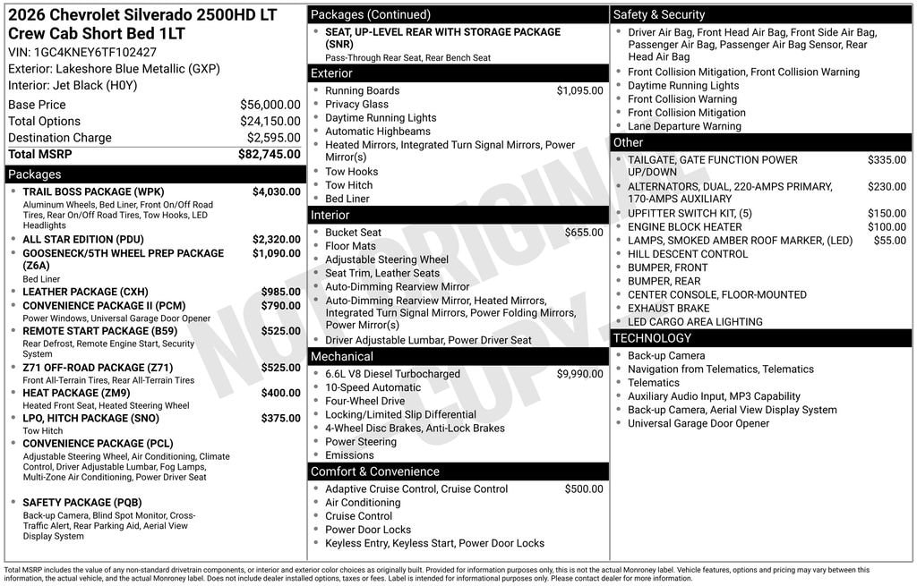 2026 Chevrolet Silverado 2500HD LT's photo