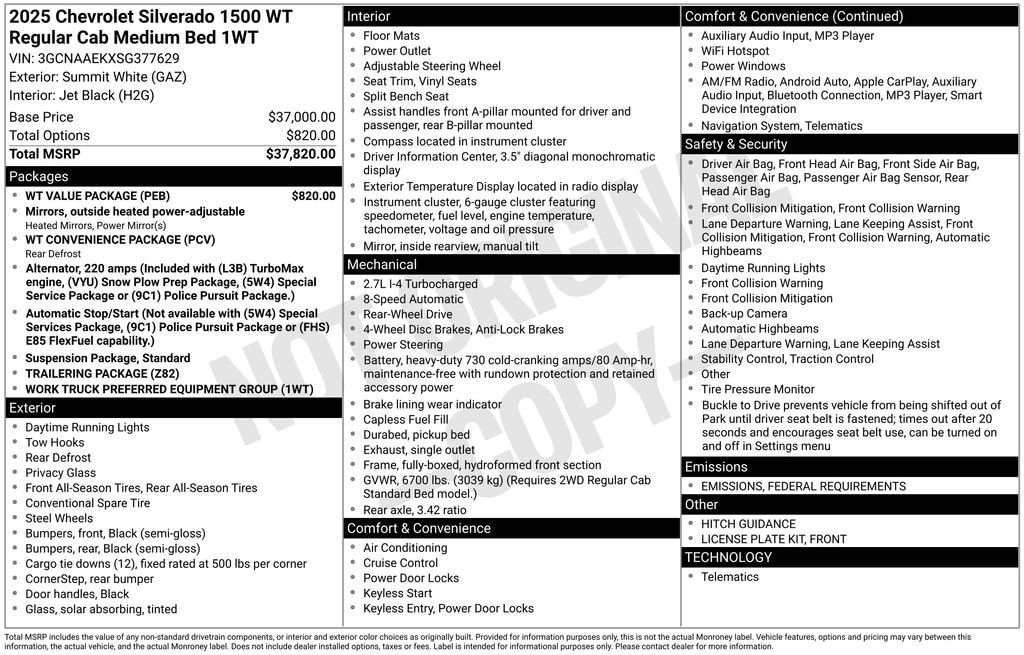 2025 Chevrolet Silverado 1500 Truck 