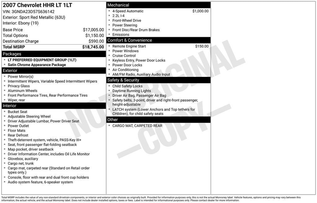 Used 2007 Chevrolet HHR LT Crossover