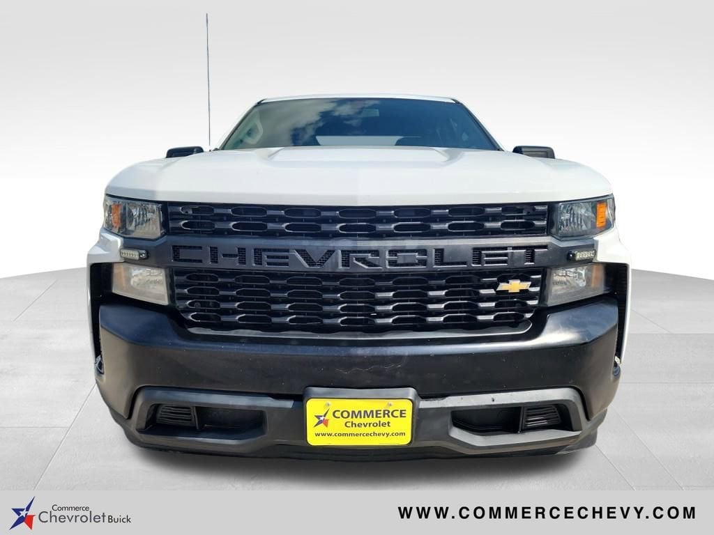 Used 2021 Chevrolet Silverado 1500 Work Truck with VIN 1GCRWAEF3MZ346537 for sale in Commerce, TX
