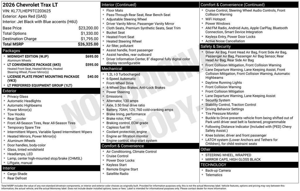 2026 Chevrolet Trax LT - Photo 26