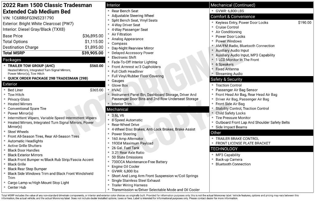 2022 RAM Ram 1500 Classic Tradesman - Photo 42
