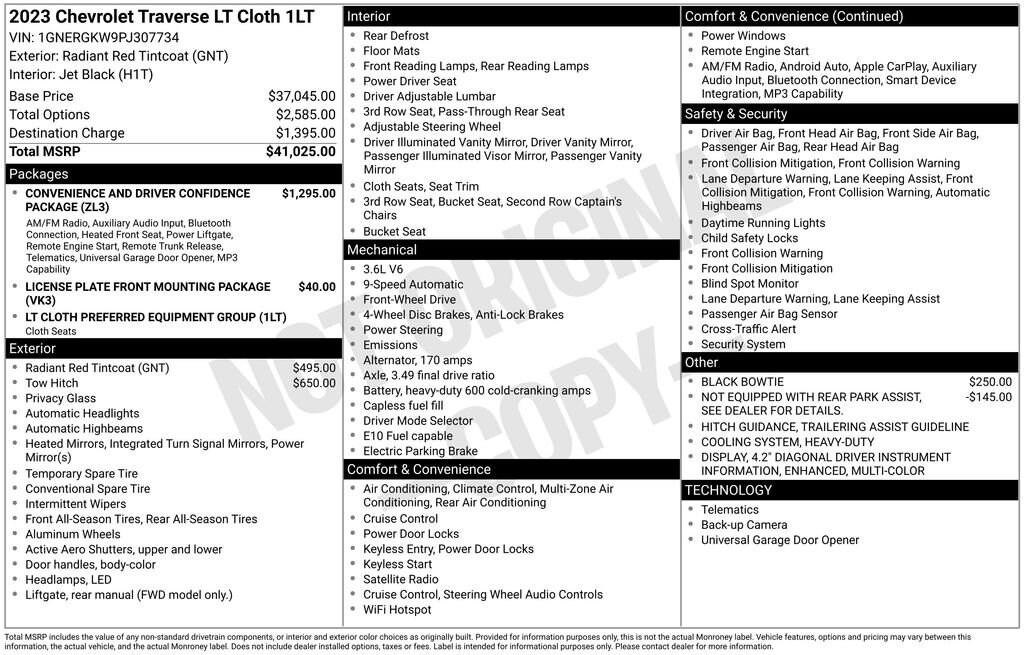 Used 2023 Chevrolet Traverse LT Cloth SUV