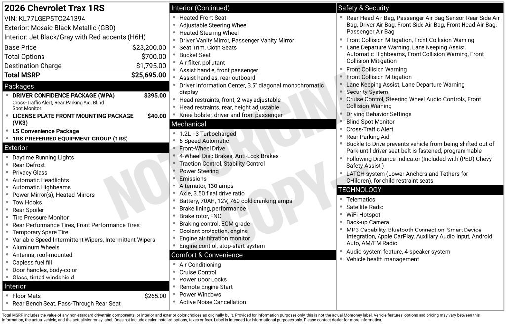 2026 Chevrolet Trax RS - Photo 25