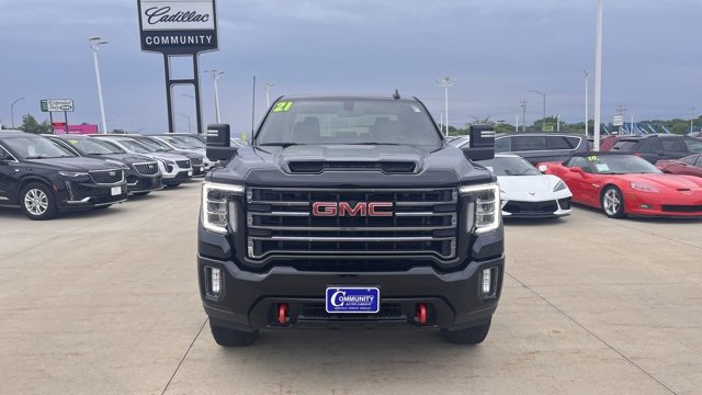 Certified 2021 GMC Sierra 2500HD AT4 with VIN 1GT49PE78MF294966 for sale in Cedar Falls, IA