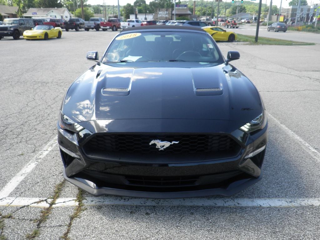 Used 2018 Ford Mustang EcoBoost Premium with VIN 1FATP8UH6J5115333 for sale in Spencer, IN