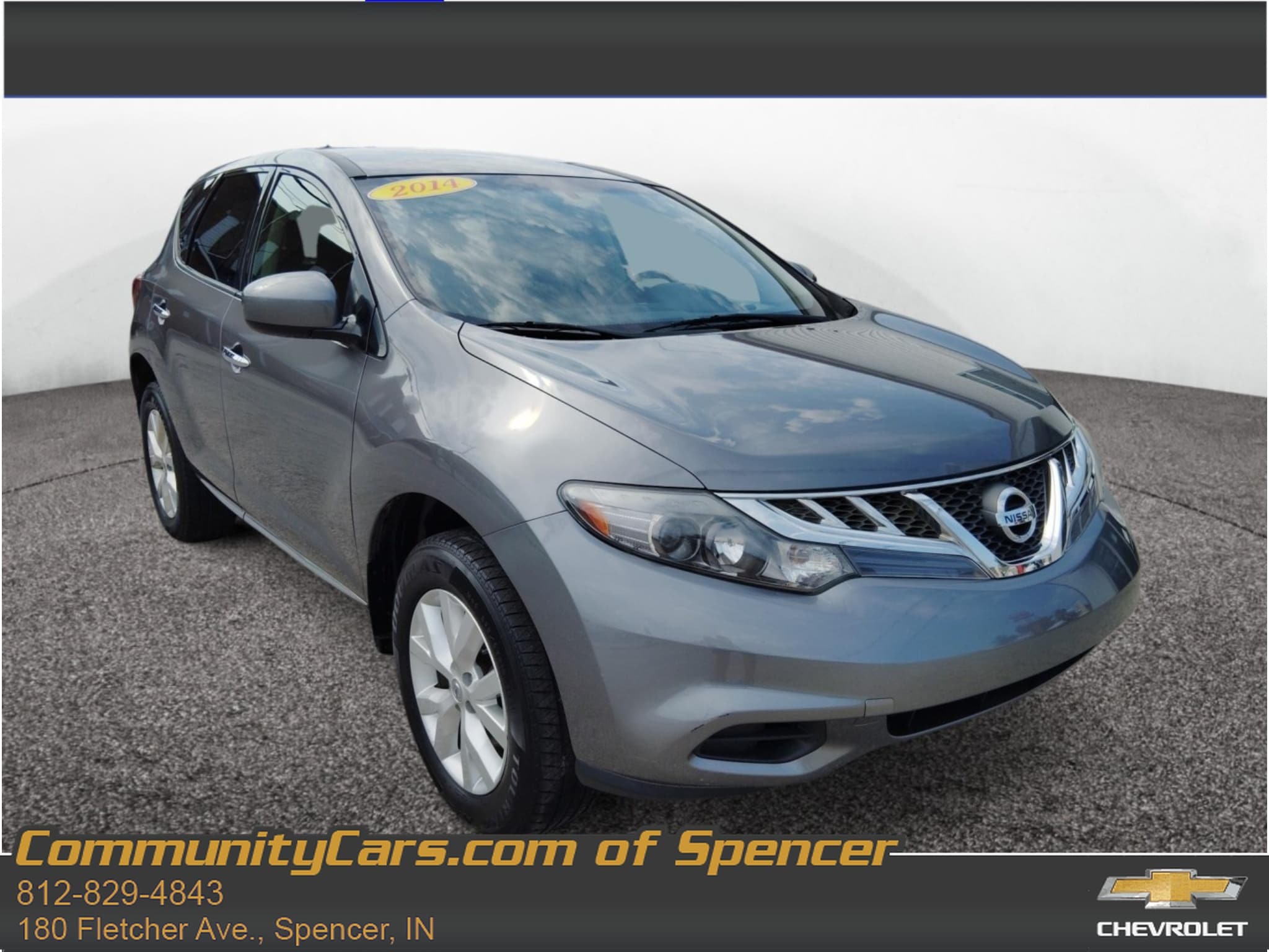 Used 2014 Nissan Murano S with VIN JN8AZ1MW9EW533228 for sale in Spencer, IN
